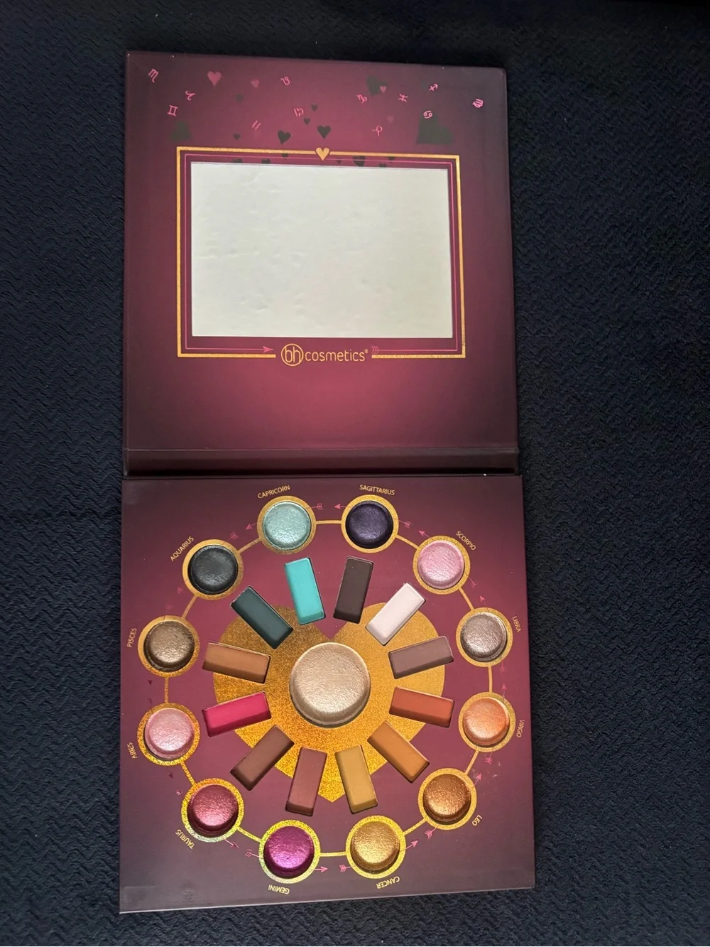 Zodiac Love Signs By BH Cosmetics 24 Eyeshadow & 1 Highlighter 0.95 Oz.